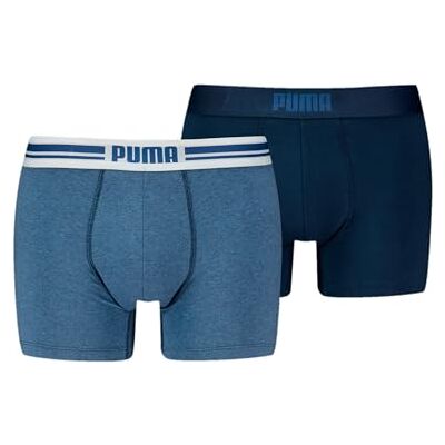 PUMA Everyday Placed Logo Boxer 2 stuks S, Denim, S PUMA Everyday Placed Logo Boxer 2 stuks S, Denim, S