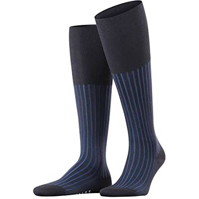 FALKE Heren Kniekousen Shadow M Kh katoen lang gedessineerd 1 paar, Blauw Lupine 6360, 45-46 FALKE Heren Kniekousen Shadow M Kh katoen lang gedessineerd 1 paar, Blauw Lupine 6360, 45-46