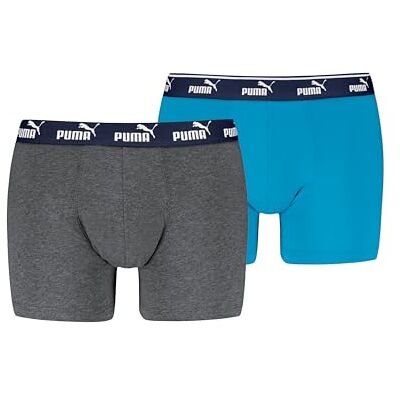 PUMA Men's Elements Boxer, blue combo, M (2-pack), Blue Combo, M PUMA Men's Elements Boxer, blue combo, M (2-pack), Blue Combo, M
