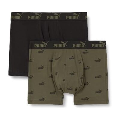 PUMA Men's Elements Boxer, bos, S (2 stuks), forest, S PUMA Men's Elements Boxer, bos, S (2 stuks), forest, S