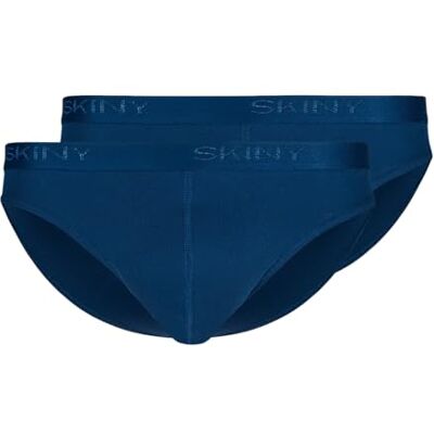 Skiny Heren Cotton Rib Slip, Navy, Regular, navy, S Skiny Heren Cotton Rib Slip, Navy, Regular, navy, S