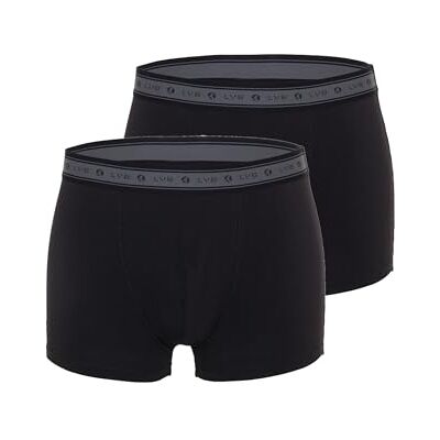 Lovable LVB Bio Cotton Short (Pacco Da 2) Heren, zwart, 7 Lovable LVB Bio Cotton Short (Pacco Da 2) Heren, zwart, 7