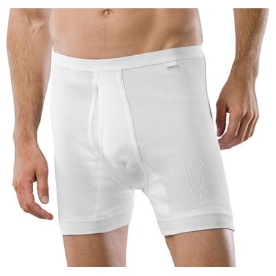 Schiesser Herenbroek, korte onderbroek, wit (100 -wit), XXL Schiesser Herenbroek, korte onderbroek, wit (100 -wit), XXL