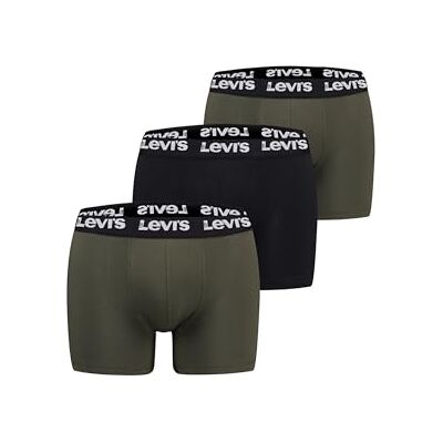 Levi's Levis Men Repeat Logo Boxer Brief 3P, kaki combo, S Levi's Levis Men Repeat Logo Boxer Brief 3P, kaki combo, S