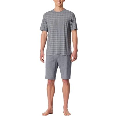 Schiesser Heren pyjama kort Selected Premium Jacquard, admiral, 48 Schiesser Heren pyjama kort Selected Premium Jacquard, admiral, 48