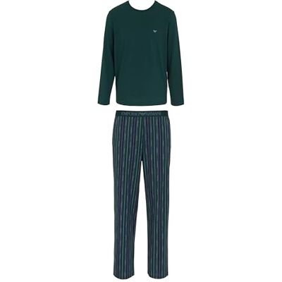 Giorgio Armani MAN'S CLASSIC PATROON MIX LANGE PAJAMAS GROEN S, Groen, S Giorgio Armani MAN'S CLASSIC PATROON MIX LANGE PAJAMAS GROEN S, Groen, S