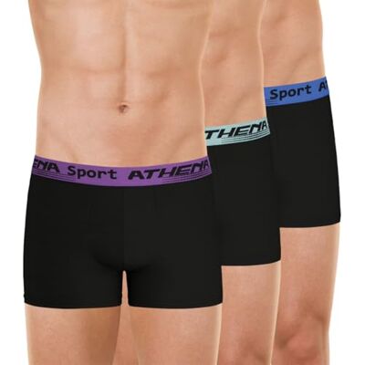 Athena – boxershorts voor heren – 3 stuks – Daily Sport Air – Oeko-Tex – mesh 100% geventileerd Athena – boxershorts voor heren – 3 stuks – Daily Sport Air – Oeko-Tex – mesh 100% geventileerd