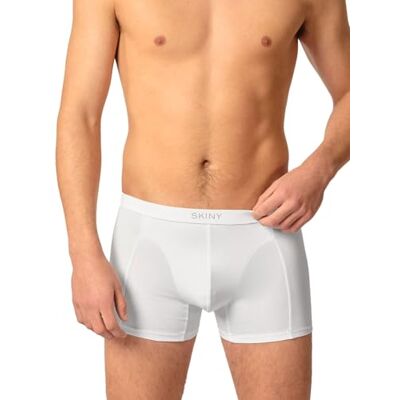 Skiny Herenbroek Cotton Fresh, wit, S Skiny Herenbroek Cotton Fresh, wit, S