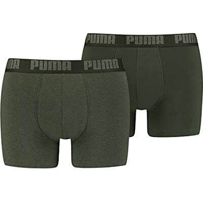 PUMA Basic boxershort voor heren, groen, S PUMA Basic boxershort voor heren, groen, S