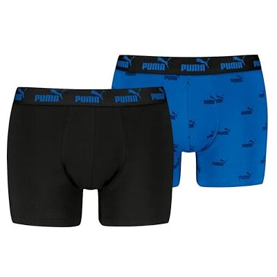 PUMA Men's Elements Boxer, blauw/zwart, M (2 stuks), blauw/zwart., M PUMA Men's Elements Boxer, blauw/zwart, M (2 stuks), blauw/zwart., M