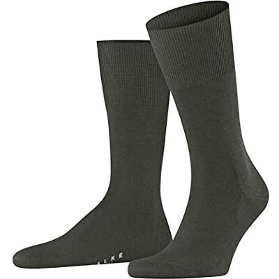 FALKE Heren Sokken Airport M So wol katoen eenkleurig 1 paar, Groen Green Melange 7155, 41-42 FALKE Heren Sokken Airport M So wol katoen eenkleurig 1 paar, Groen Green Melange 7155, 41-42