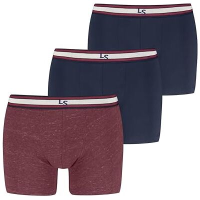 Levi's Levis Men Injected SLUB Boxer Brief 3P, rood/marineblauw, M Levi's Levis Men Injected SLUB Boxer Brief 3P, rood/marineblauw, M