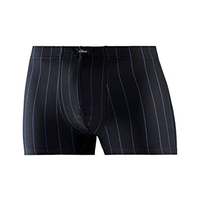 s.Oliver RED LABEL Bodywear LM Heren s.Oliv 3X Boxershorts, blauw zwart, passend (3-pack), zwart, blauw, S s.Oliver RED LABEL Bodywear LM Heren s.Oliv 3X Boxershorts, blauw zwart, passend (3-pack), zwart, blauw, S