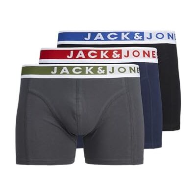 JACK & JONES Boxershorts voor heren, verpakking van 3 stuks, Aurora Red/Pack: cypress True Bl, XL JACK & JONES Boxershorts voor heren, verpakking van 3 stuks, Aurora Red/Pack: cypress True Bl, XL