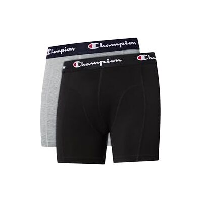 Champion Core X2, nauwsluitende boxershorts voor heren, grijs (licht melange), L Champion Core X2, nauwsluitende boxershorts voor heren, grijs (licht melange), L