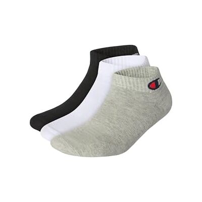 Champion Core Socks 3PP Quarter, grijs (lichtmelange), 43-46 EU (9-10,5 UK) Uniseks volwassenen -FW23, Grigio (Melange Chiaro), 43-46 EU Champion Core Socks 3PP Quarter, grijs (lichtmelange), 43-46 EU (9-10,5 UK) Uniseks volwassenen -FW23, Grigio (Melange Chiaro), 43-46 EU