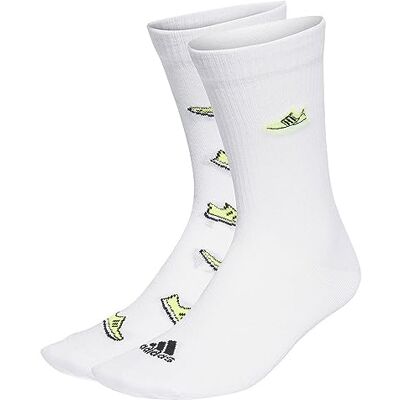adidas Unisex Run x Ultraboost Schoen Love Graphic 2 paar Crew Sokken, wit/lucide citroen/zwart, M, Wit/Lucide Citroen/Zwart, Medium adidas Unisex Run x Ultraboost Schoen Love Graphic 2 paar Crew Sokken, wit/lucide citroen/zwart, M, Wit/Lucide Citroen/Zwart, Medium