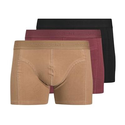 JACK & JONES Heren Jacordinary Trunks 3 Pack Noos, Tibetaanse rood, m (3 stuks), Tibetaans rood., M JACK & JONES Heren Jacordinary Trunks 3 Pack Noos, Tibetaanse rood, m (3 stuks), Tibetaans rood., M