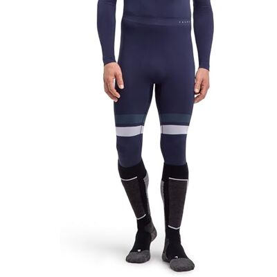 FALKE Heren Broek van onderlaag Maximum Warm 3/4 M Ti functioneel materiaal sneldrogend 1 stuk, Blauw Space Blue 6116 Trend, S FALKE Heren Broek van onderlaag Maximum Warm 3/4 M Ti functioneel materiaal sneldrogend 1 stuk, Blauw Space Blue 6116 Trend, S