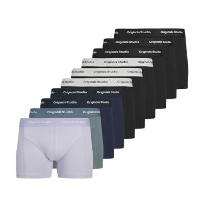 JACK & JONES Jacvesterbro Solid Trunks voor heren, 10 stuks, Ocean Cavern, L JACK & JONES Jacvesterbro Solid Trunks voor heren, 10 stuks, Ocean Cavern, L