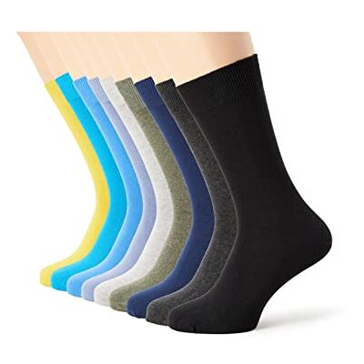 Camano Herensokken (verpakking van 9 stuks), Turquoise (Turquoise 6500), 43-46 (UK 8.5-11 ? US 9.5-12) Camano Herensokken (verpakking van 9 stuks), Turquoise (Turquoise 6500), 43-46 (UK 8.5-11 ? US 9.5-12)
