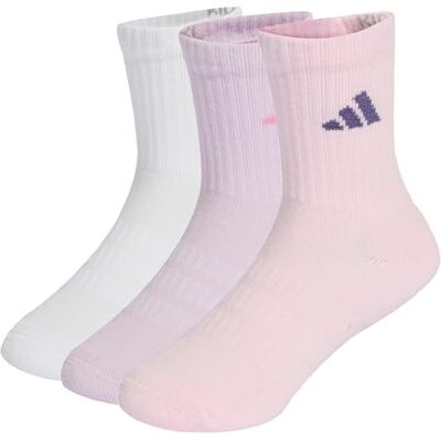 adidas Unisex niños CUSHIONED SPORTSWEAR CREW SOCKS 3 PAIR PACK, clear pink/white/ice lavender, 2-3 Years adidas Unisex niños CUSHIONED SPORTSWEAR CREW SOCKS 3 PAIR PACK, clear pink/white/ice lavender, 2-3 Years