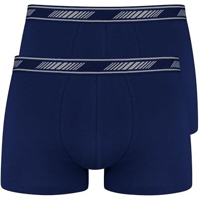 Nur Die Nur Der Set van 2 boxershorts 3D Flex ademend katoen herenonderbroeken heren, marineblauw, XL Nur Die Nur Der Set van 2 boxershorts 3D Flex ademend katoen herenonderbroeken heren, marineblauw, XL