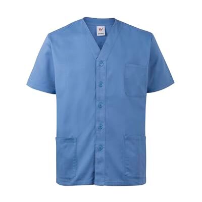 VELILLA 535209; pyjama met korte mouwen, met knoopsluiting, Lichtblauw, XXL VELILLA 535209; pyjama met korte mouwen, met knoopsluiting, Lichtblauw, XXL