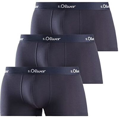 s.Oliver Heren 3X Hipster Boxershorts, Navy, S, navy, M s.Oliver Heren 3X Hipster Boxershorts, Navy, S, navy, M