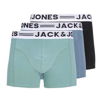 JACK & JONES Sense Trunks 3-Pack Noos Jnr, Mineral Blue, numeric_140 JACK & JONES Sense Trunks 3-Pack Noos Jnr, Mineral Blue, numeric_140