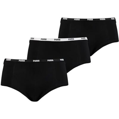 PUMA Dames Mini Short (3-pack), zwart, L PUMA Dames Mini Short (3-pack), zwart, L