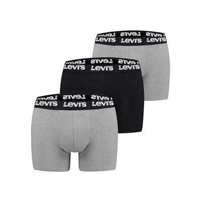 Levi's Levis Men Repeat Logo Boxer Brief 3P, Grey Combo, S Levi's Levis Men Repeat Logo Boxer Brief 3P, Grey Combo, S