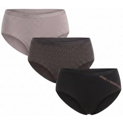 DIM Boxershorts, katoen, kleuren en motieven, voor dames, 3 stuks, Set zwart logo, 38-40 DIM Boxershorts, katoen, kleuren en motieven, voor dames, 3 stuks, Set zwart logo, 38-40