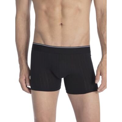 CALIDA Pure & Style boxershorts voor heren, met mannelijke naald, met stof beklede elastische tailleband, ademend, sneldrogend en geurremmend, zwart, 50 CALIDA Pure & Style boxershorts voor heren, met mannelijke naald, met stof beklede elastische tailleband, ademend, sneldrogend en geurremmend, zwart, 50