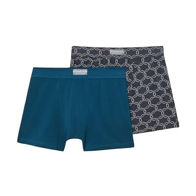Abanderado Ocean Fashion Mpks Boxershorts voor heren, gesloten, 2 stuks, Blauwgrijze print, 52 Abanderado Ocean Fashion Mpks Boxershorts voor heren, gesloten, 2 stuks, Blauwgrijze print, 52
