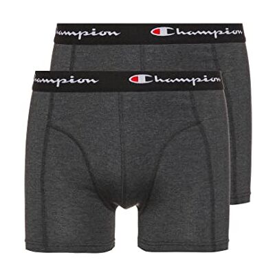 Champion heren Boxerslips Core x2, Grijs (donker gemêleerd), S Champion heren Boxerslips Core x2, Grijs (donker gemêleerd), S