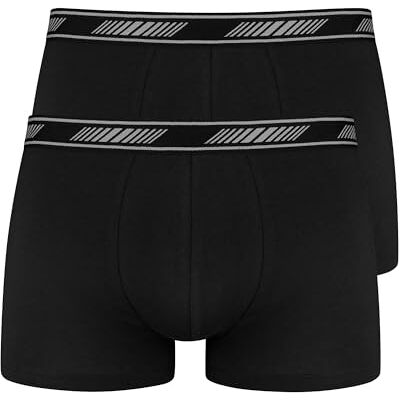 Nur Die Nur Der Set van 2 boxershorts Cotton 3D-Flex boxershorts voor heren, zwart, zwart, XXL Nur Die Nur Der Set van 2 boxershorts Cotton 3D-Flex boxershorts voor heren, zwart, zwart, XXL