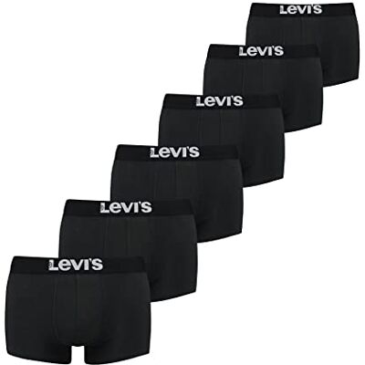 Levi's Trunk ondergoed voor heren, verpakking van 6 stuks, zwart, M Levi's Trunk ondergoed voor heren, verpakking van 6 stuks, zwart, M