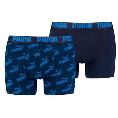 PUMA heren Boxershorts Aop, Blauw, L PUMA heren Boxershorts Aop, Blauw, L