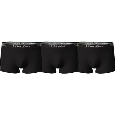 Calvin Low Rise 3Pk Boxers voor heren Black XL Calvin Low Rise 3Pk Boxers voor heren Black XL