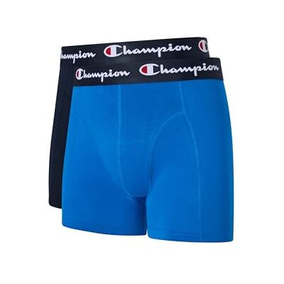 Champion Core X2, nauwsluitende boxershorts voor heren, blauw en marineblauw, M Champion Core X2, nauwsluitende boxershorts voor heren, blauw en marineblauw, M