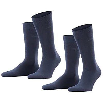 ESPRIT Heren Sokken Basic Uni Multipack M So katoen eenkleurig 2 paar, Blauw Marine 6120, 47-50 ESPRIT Heren Sokken Basic Uni Multipack M So katoen eenkleurig 2 paar, Blauw Marine 6120, 47-50