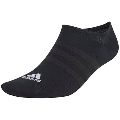 adidas Uniseks-Kind Thin and Light No-Show Socks 3 Pairs, Black/White, 5-6 Years adidas Uniseks-Kind Thin and Light No-Show Socks 3 Pairs, Black/White, 5-6 Years