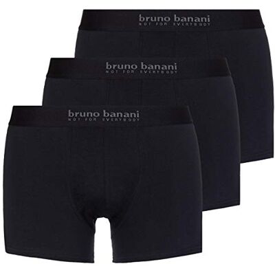 bruno banani Boxershorts voor heren, verpakking van 3 stuks, zwart (0007), S bruno banani Boxershorts voor heren, verpakking van 3 stuks, zwart (0007), S