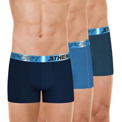Athena – Boxershorts voor heren – 3 stuks – Sport Odor Control – Oeko-Tex – geurremmend katoen Athena – Boxershorts voor heren – 3 stuks – Sport Odor Control – Oeko-Tex – geurremmend katoen