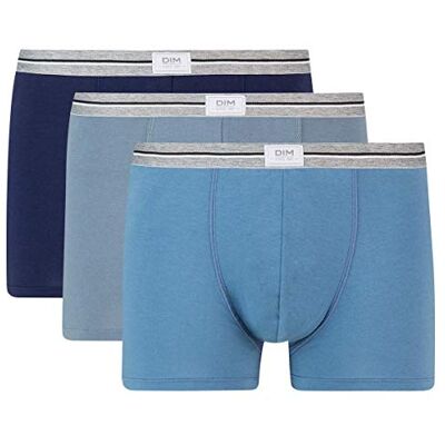 DIM Heren boxershorts, ultra-resist, katoen, stretch, duurzaam, 3 stuks, jeansblauw/muisgrijs/denimblauw, 6 DIM Heren boxershorts, ultra-resist, katoen, stretch, duurzaam, 3 stuks, jeansblauw/muisgrijs/denimblauw, 6