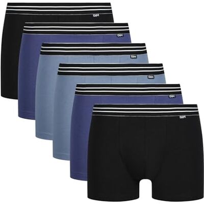 DIM Boxershorts voor heren, verpakking van 6 stuks, Eco katoen stretch, duurzaam comfort en optimale grip, klassieke riem., zwart, XXL DIM Boxershorts voor heren, verpakking van 6 stuks, Eco katoen stretch, duurzaam comfort en optimale grip, klassieke riem., zwart, XXL