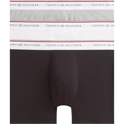 Tommy Hilfiger Heren 3P Boxer Brief UM0UM03978 Boxer Brief, MULTI (Wit/Licht Grijs Heather/Zwart), M Tommy Hilfiger Heren 3P Boxer Brief UM0UM03978 Boxer Brief, MULTI (Wit/Licht Grijs Heather/Zwart), M