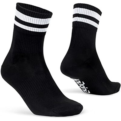 GripGrab Original Stripes Crew Style 70's Retro Zomerfietssokken Gestreepte Sokken voor Wielersport Coole Fietssokken GripGrab Original Stripes Crew Style 70's Retro Zomerfietssokken Gestreepte Sokken voor Wielersport Coole Fietssokken