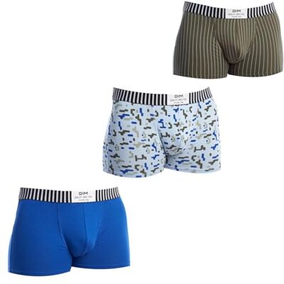 DIM Vibes boxershorts voor heren, katoen, stretch, 3 stuks, Meerkleurig, M DIM Vibes boxershorts voor heren, katoen, stretch, 3 stuks, Meerkleurig, M